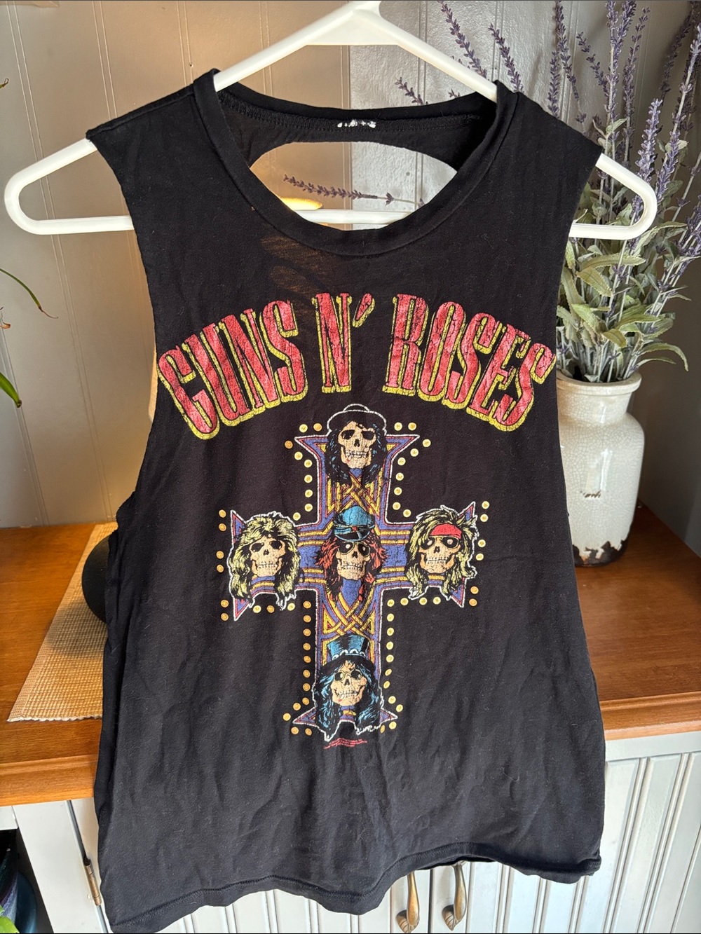 Guns N' Roses Black Graphic Muscle Tee